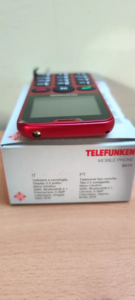 Movil Telefunken para Mayores Rojo