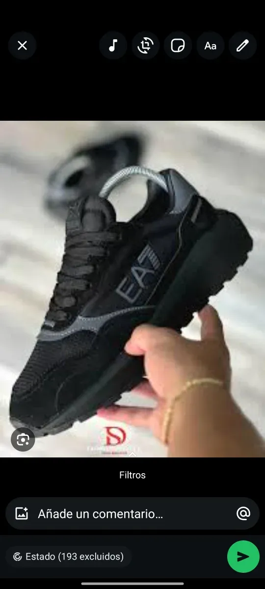 EA7 Chándal Negro y Gris