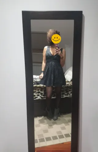 Vestido rayas y flores