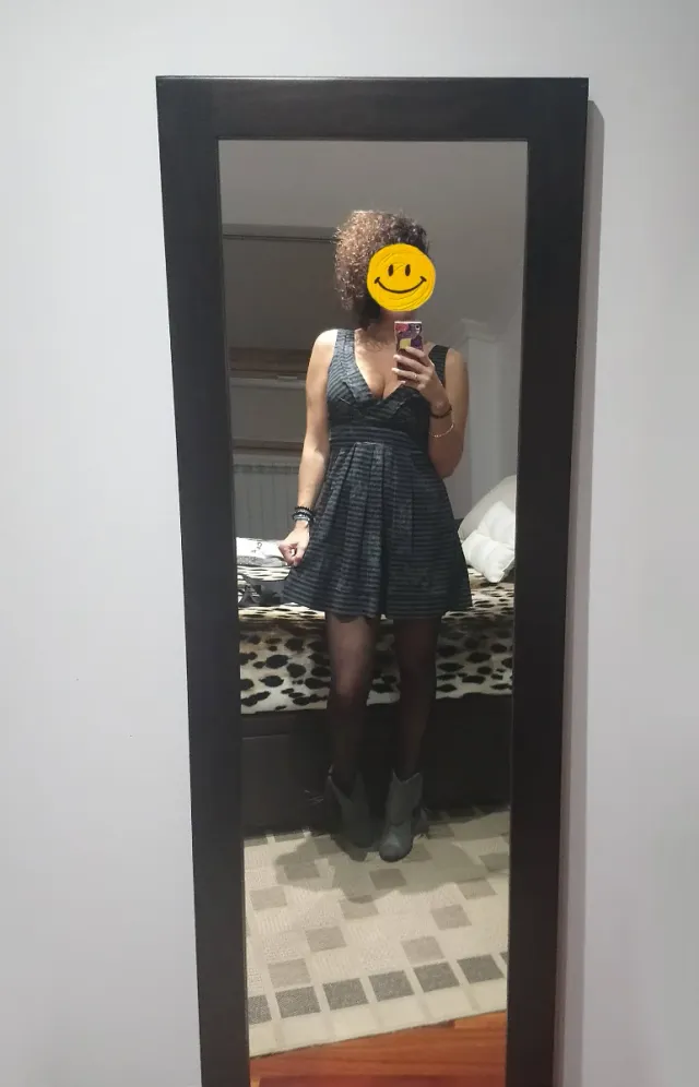 Vestido rayas y flores