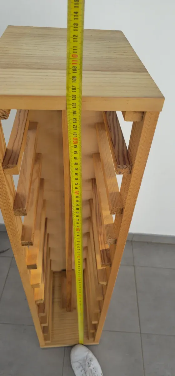 Botellero de madera para 20 botellas. Mudanza