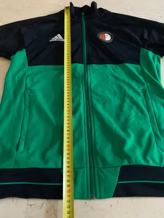 Chaqueta Feyenoord Adidas Negra y Verde