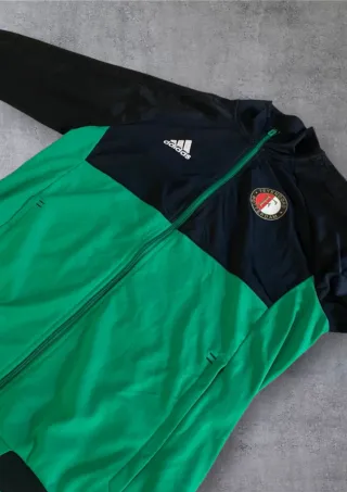 Chaqueta Feyenoord Adidas Negra y Verde