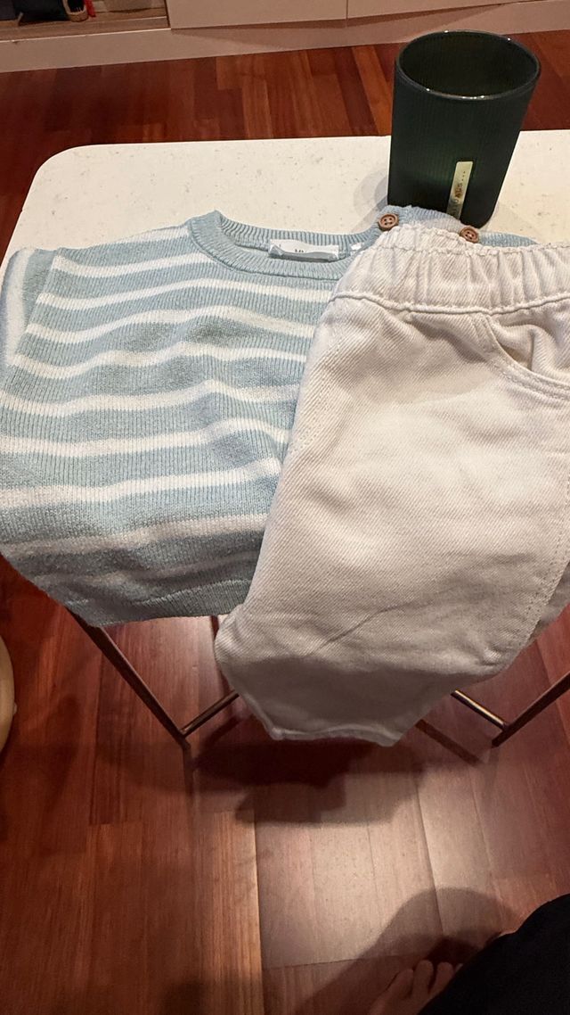 Jersey y pantalón Mango bebé