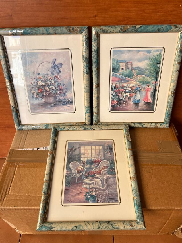 Lote 3 cuadros decorativos