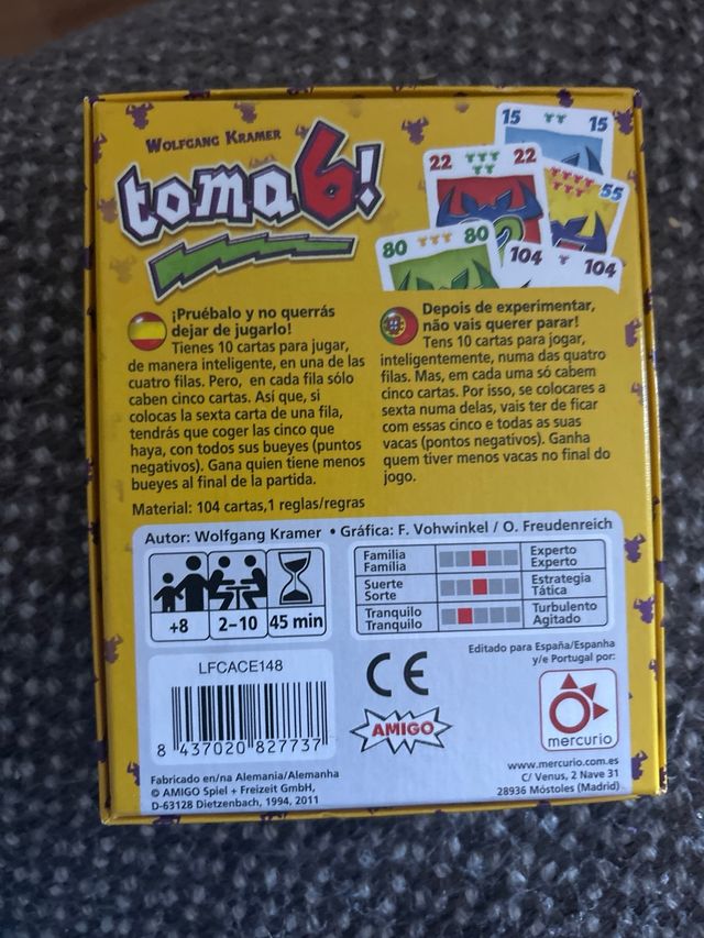 Juego de mesa Toma 6!
