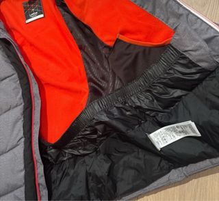 Chaqueta de nieve gris y roja 143/152 cm