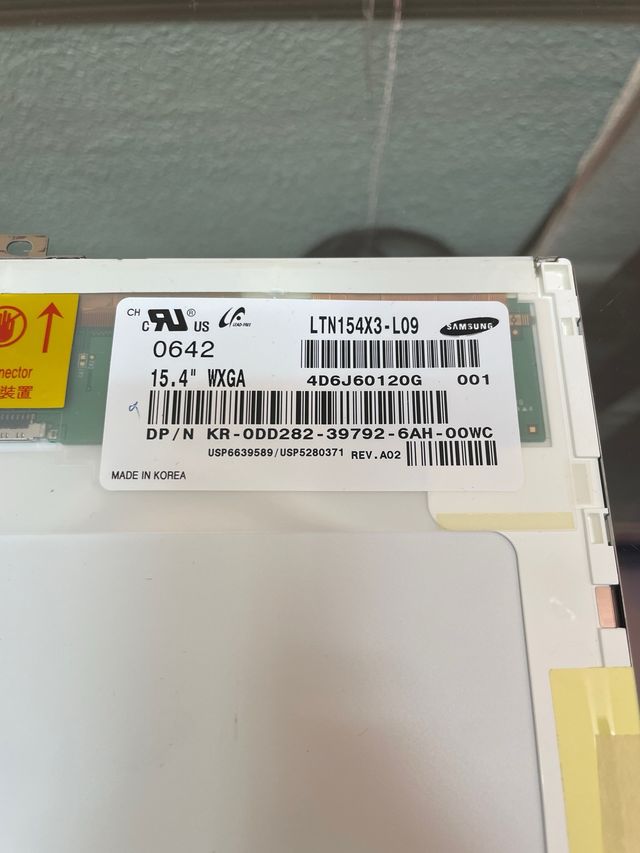 Tela portátil 15,4" 30pin Samsung LTN154X3-L09