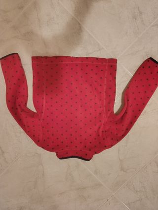 Pile bambina con zip e pois