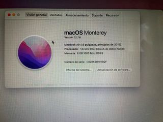 MacBook Air 13 2015 Plata