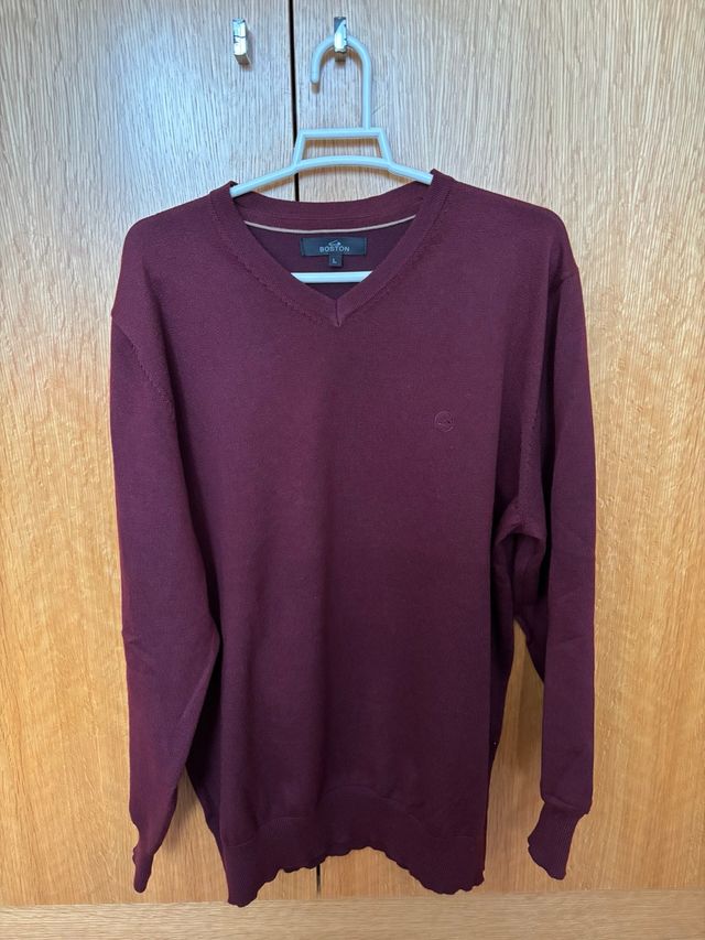 Jersey Boston Granate cuello pico
