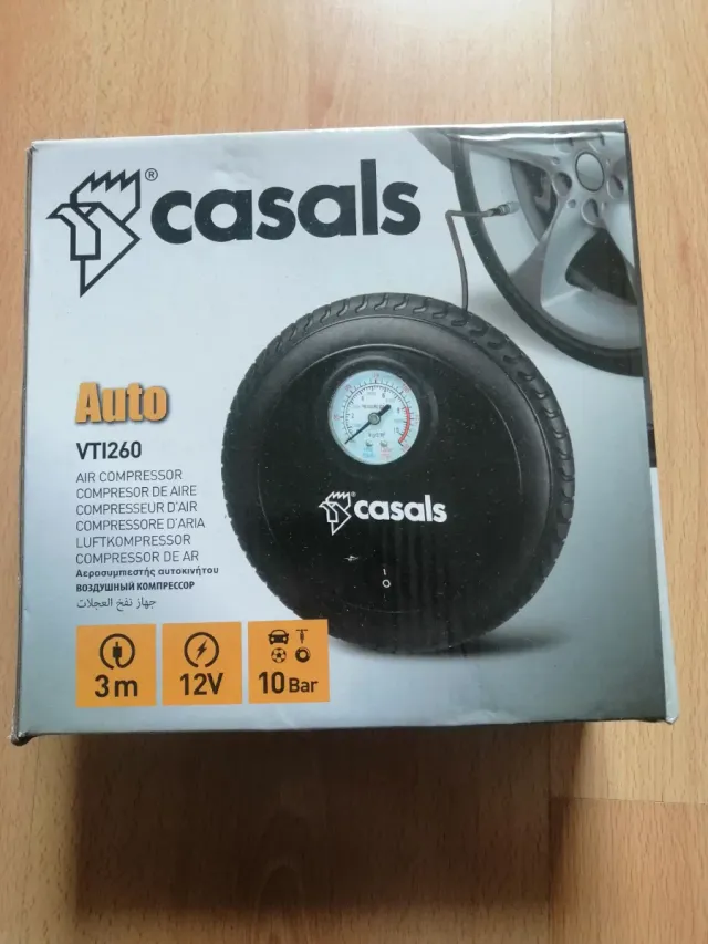 Casals VT1260 Compresor de Aire Coche 12V