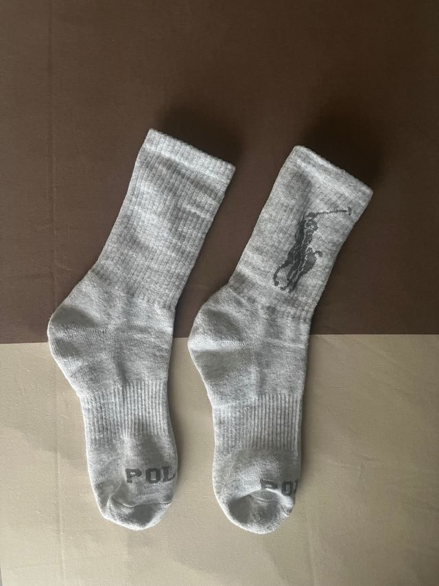 Calzettoni da palestra Ralph Lauren grigi 