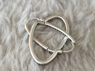 Pendientes corazon plata de ley