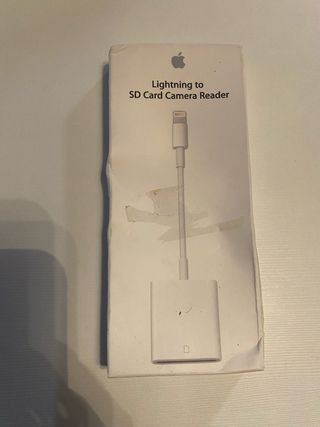 Lector Tarjeta SD Cámara Lightning Apple