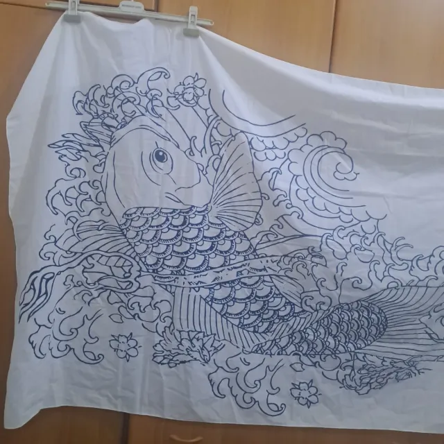 Foulard Jean Paul Gaultier Koi Blu