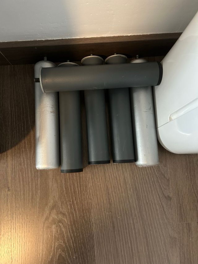 Base tapizada 150x190 cm gris