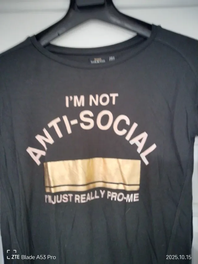 Camiseta Bershka I'm not anti-social