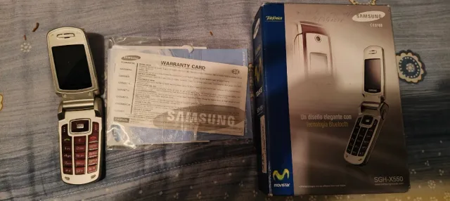 Samsung SGH-X550 Movistar Bluetooth Plata