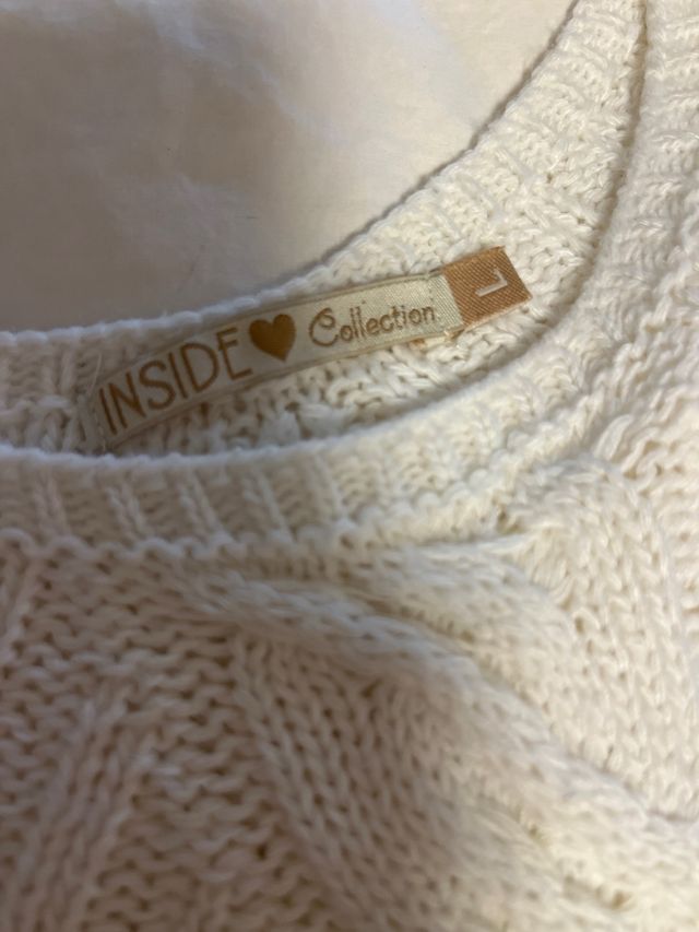 Jersey crema con tachuelas