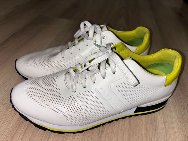 Zapatillas Hugo Boss Blancas y Amarillas