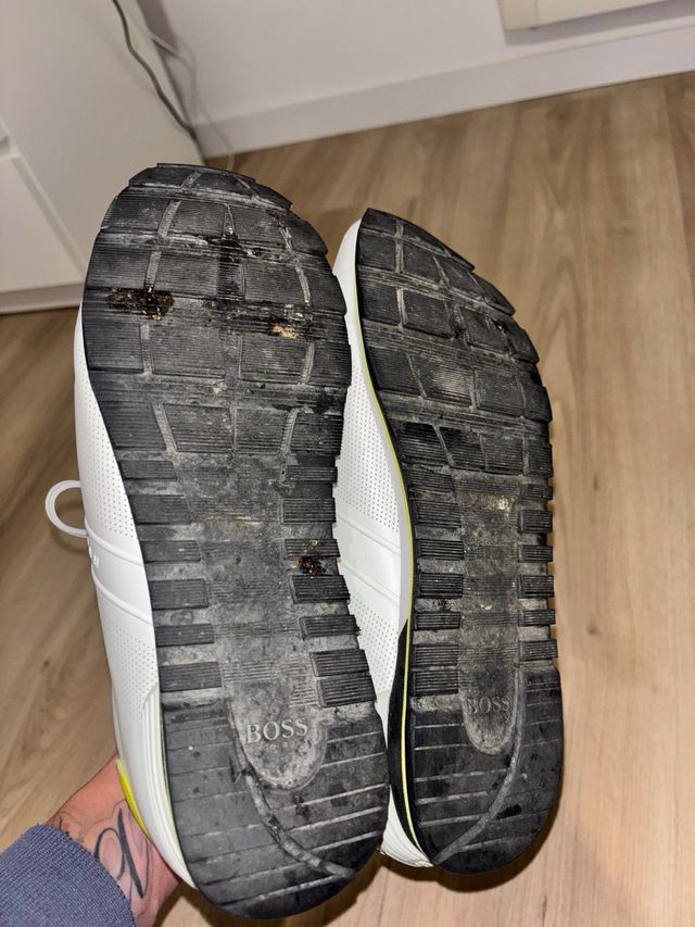 Zapatillas Hugo Boss Blancas y Amarillas