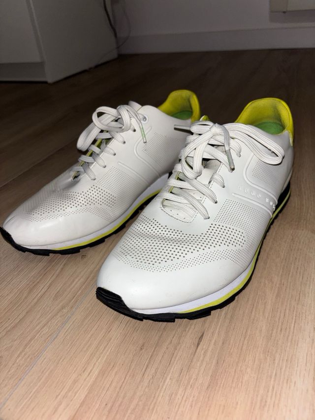 Zapatillas Hugo Boss Blancas y Amarillas