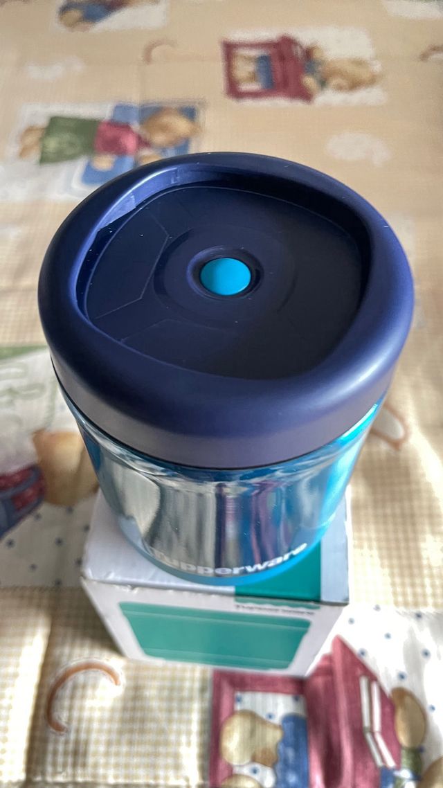 Termo Sólidos Tupperware Azul Metálico