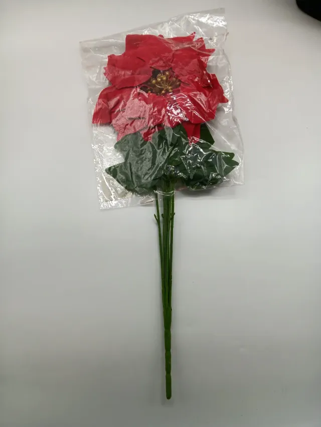 Flor de Pascua Artificial Roja