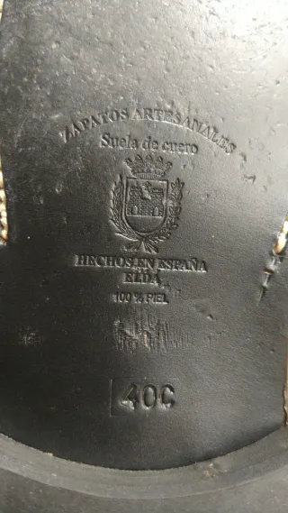 Zapatos artesanales negros n°40