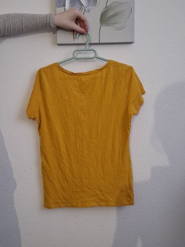 Camisa Kiabi amarilla talla S