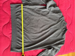 Jersey Mango cuello alto cremallera gris