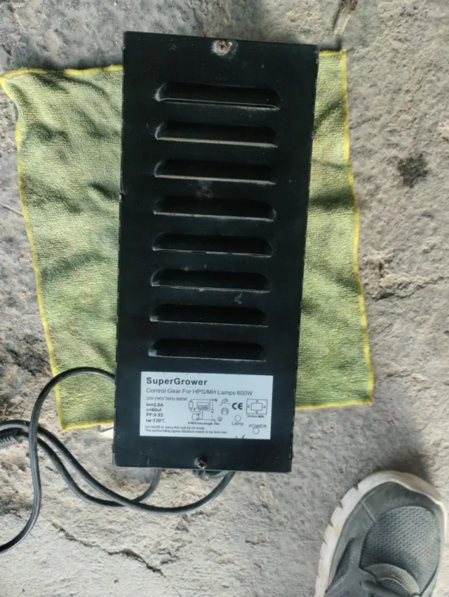 SuperGrower 600W HPS/MH Transformador Cultivo
