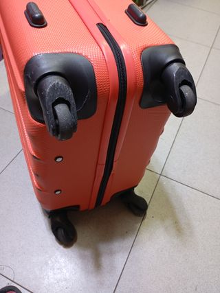 Maleta de viaje mediana naranja