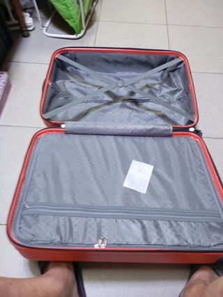 Maleta de viaje mediana naranja