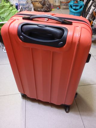 Maleta de viaje mediana naranja