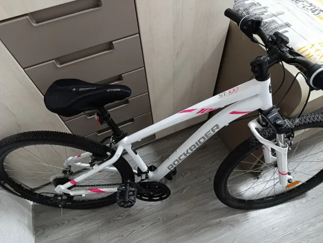 Bicicleta Rockrider ST 100 Blanca