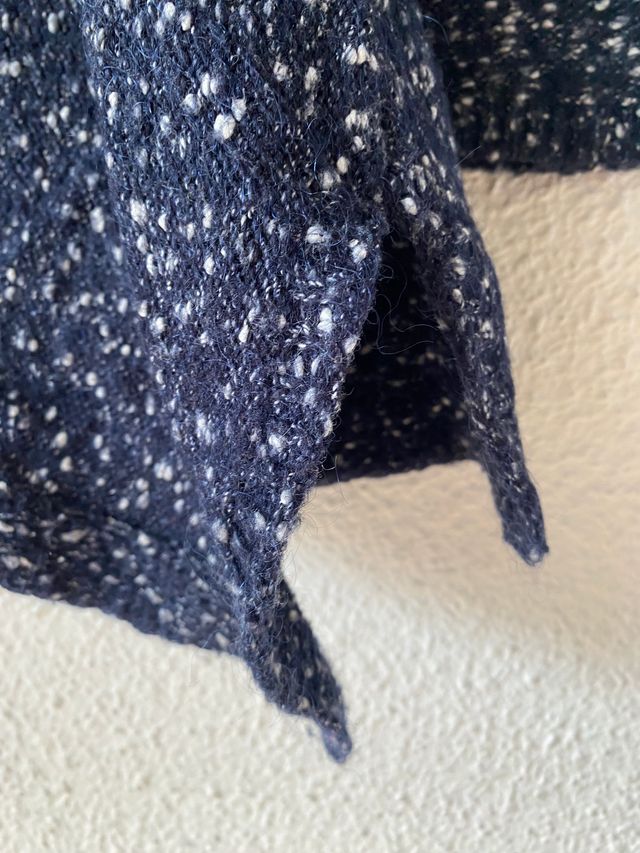 Jersey azul y blanco