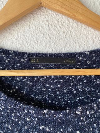 Jersey azul y blanco