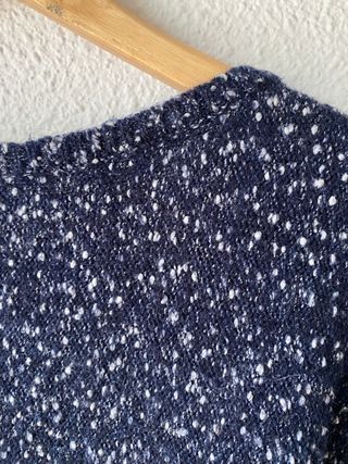 Jersey azul y blanco