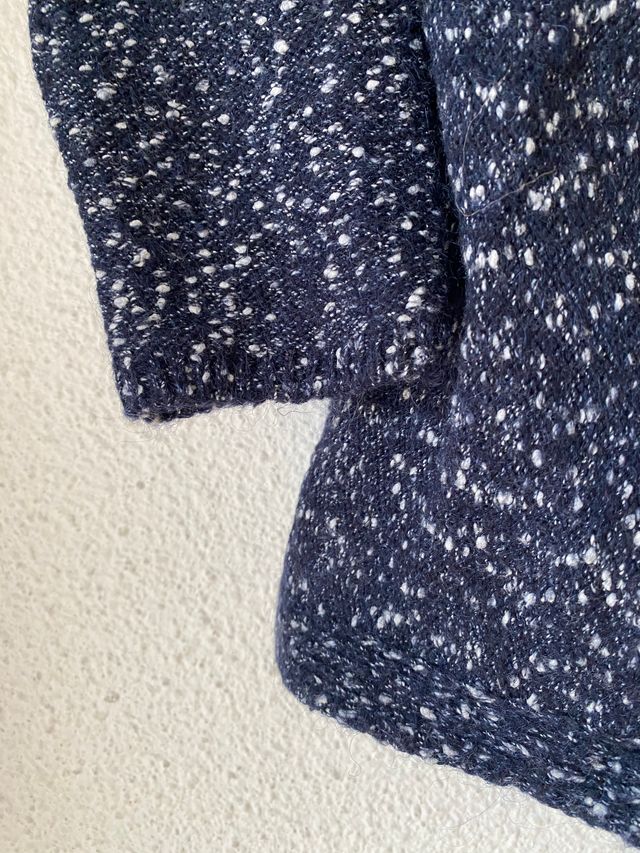 Jersey azul y blanco