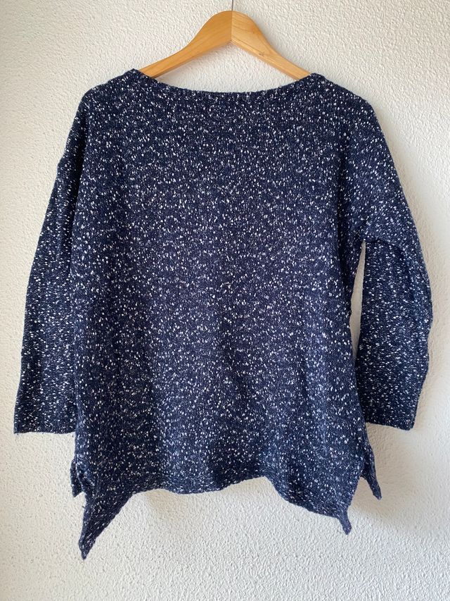 Jersey azul y blanco