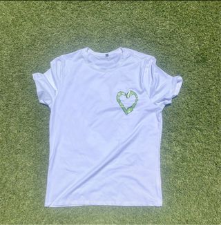 Camiseta Corazón Verde Azul