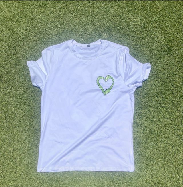 Camiseta Corazón Verde Azul