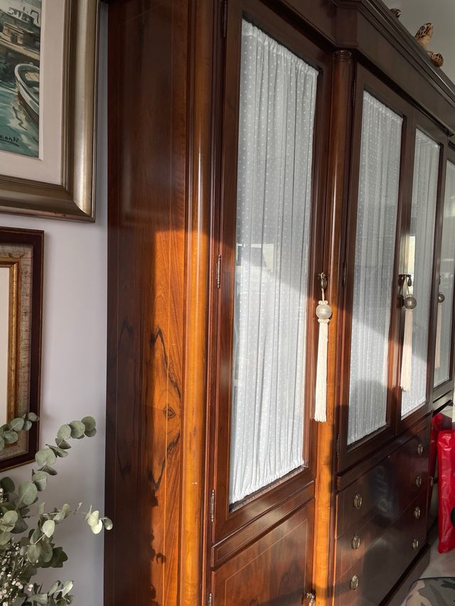 Vitrina de madera con puertas de cristal “hurtado”