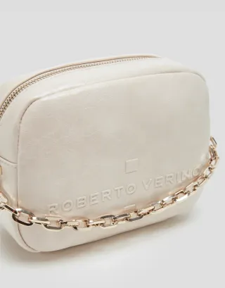 Bolso bandolera Bazin Beige Roberto Verino