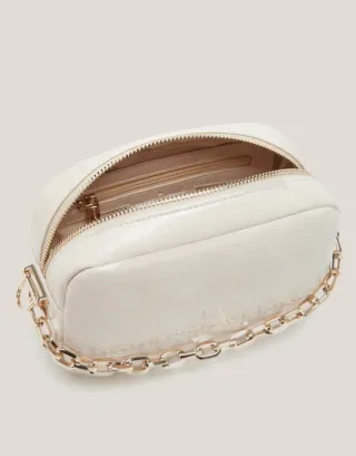 Bolso bandolera Bazin Beige Roberto Verino