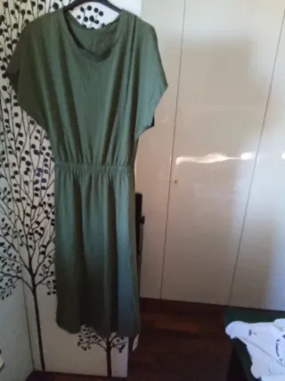 Abito in cotone verde