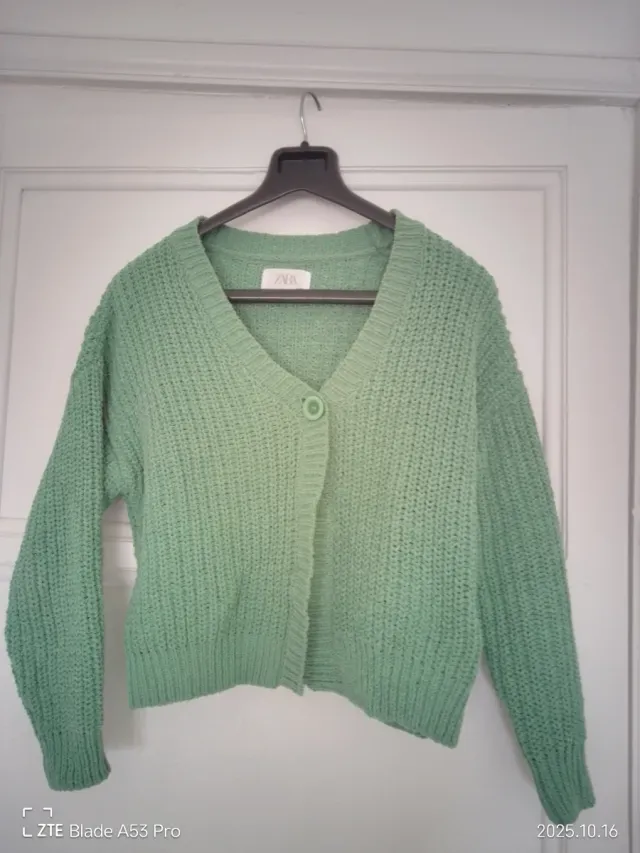 Chaqueta Zara Girls verde