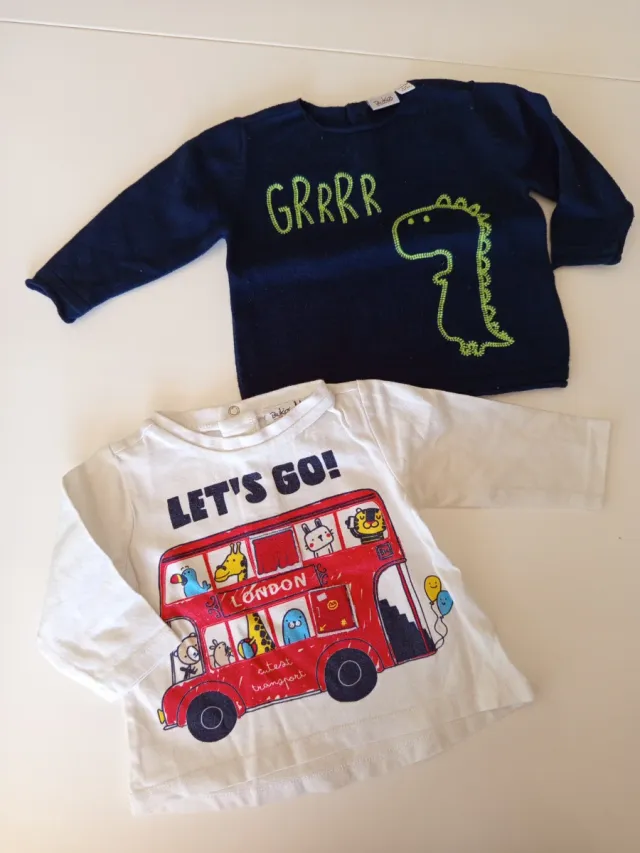 Completo bimbo Blukids manica lunga 3/6 mesi